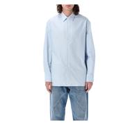 JW Anderson - Chemise Oxford Bleu Clair - Homme - Chemises - Bleu - Taille: L