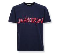 JW Anderson - Circular T-Shirt - Homme - Tops - Bleu - Taille: M