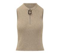 JW Anderson - Débardeur zippé - Femme - Tops - Beige - Taille: 40 FR