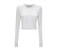 JW Anderson - Haut Blanc en Coton avec Logo - Femme - Tops - Blanc - Taille: 40 FR