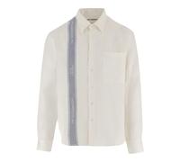 JW Anderson - Chemise en lin avec logo - Homme - Chemises - Blanc - Taille: L