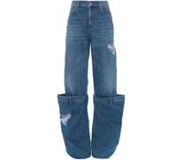 JW Anderson - Jean Denim Bucket - Femme - Jeans - Bleu - Taille: W25