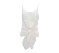 JW Anderson - Knotted Strap Top - Femme - Tops - Blanc - Taille: 34 FR