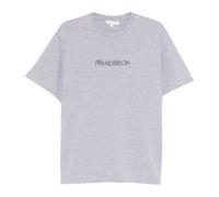 JW Anderson - Logo Embroidery T-Shirt - Femme - Tops - Gris - Taille: 36 FR