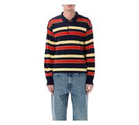 JW Anderson - Polo Rugby Tricoté à Rayures - Homme - Pulls - Multicolore - Taille: M