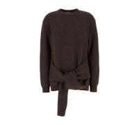 JW Anderson - Pull Oversize en Nylon Marron Chiné - Femme - Pulls - Brun - Taille: 38 FR