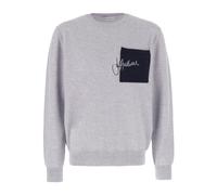 JW Anderson - Pull Ras du Cou Signature à Poche - Homme - Pulls - Gris - Taille: XS
