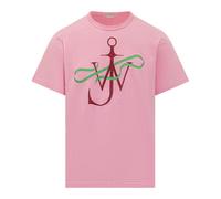 JW Anderson - Ribbon Anchor T-Shirt - Homme - Tops - Rose - Taille: M