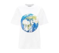 JW Anderson - T-shirt Globe à Sequins - Femme - Tops - Blanc - Taille: 36 FR