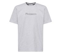 JW Anderson - T-shirt Gris avec Logo Brodé - Homme - Tops - Gris - Taille: M