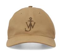 JW Anderson - Waxed Cotton Baseball Cap - unisex - Accessoires - Beige - Taille: ONE Size