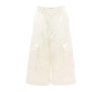 JW Anderson - Wide Leg Cargo Shorts - Femme - Shorts - Blanc - Taille: 34 FR