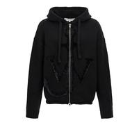 JW Anderson, Homme, Pulls, Noir, Taille: M Cardigan à Capuche en Laine