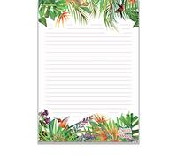 JW Bloc-notes ligné A4 pour écriture de lettres (Jungle)