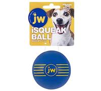 JW Jouet Isqueak Ball Medium De, Balle Couinante en Caoutchouc Épais pour Les Chiens pour Chien Taille M