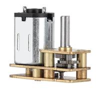 JW - Motor à réducteur de vitesse 1024N20, moteur mini à engrenages CC 6 V, 150 tr/min, avec arbre de 3 x 10 mm, boîte de vitesses en acier inoxydable pour la robotique, la