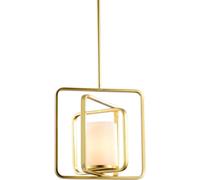 JWBXFYXW Pendante LED DE CHANDELLE Indoor LED - Post-Moderne Gold Multi-Couche Art Single Chandelier Modern Decor