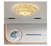 JWBXFYXW Pendante Light Chambre de Plafond en Cristal Rond Moderne pour Le Salon décor de la Maison LED Crystal Lightture Home Modern Decor