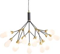 JWBXFYXW Pendre Light Bedroom Lustre Nordique Salon Verre postmoderne LED Luminaire dimmable avec 7/15/27 Lumières suspendues compatibles avec l'éclairage de la Salle de Salle à Manger