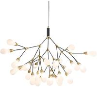JWBXFYXW Pendre Light Bedroom Lustre Nordique Salon Verre postmoderne LED Luminaire dimmable avec 7/15/27 Lumières suspendues compatibles avec l'éclairage de la Salle de Salle à Manger