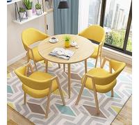 JWBXFYXW Table Basse et Chaise Jaune pour la négociation de réception et Les magasins de thé - Meubles Ronds pour Les Restaurants des magasins de Desserts et salles de réunion