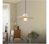 JWBXFYXW V-Intage Pendant Light Flower Forme Résine Crème Vent Pagniseur Poulier Compatible avec Le Plafond de l'entrée du Foyer