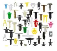 JWFBDB 190 pièces Clips for retenue for voiture 6 tailles Kit for fixations en plastique garniture automatique panneau Clip mixte carrosserie pare-chocs Rivet ensemble(50PCS MIX)