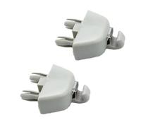 JWFBDB 1x/2x Clip de retenue Support Pare-Soleil intérieur for VW Polo 5 6R Sedan Vento GTI Passat B7 Up Jetta 2012-2015 6R0857561 1S0857561(Gray-2PCS)