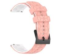 JWFBDB Bracelet en silicone 20 mm/22 mm for Samsung Galaxy Watch 7/6/5/4 44/40 6/4 Classic Universal Band for Huawei GT3 4Pro(Pink White,22mm)
