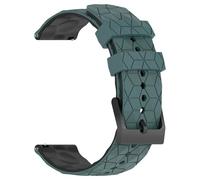 JWFBDB Bracelet en silicone 20 mm/22 mm for Samsung Galaxy Watch 7/6/5/4 44/40 6/4 Classic Universal Band for Huawei GT3 4Pro(OliveGr Black,22mm)