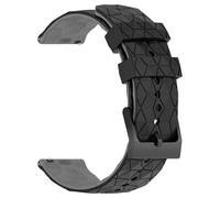 JWFBDB Bracelet en silicone 20 mm/22 mm for Samsung Galaxy Watch 7/6/5/4 44/40 6/4 Classic Universal Band for Huawei GT3 4Pro(Black Grey,20mm)