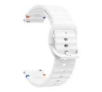 JWFBDB Bracelet en silicone de 20 mm for Garmin Forerunner 165, compatible for Vivoactive 5, 3, Venu Sq 2, 245, 645, Approach S40(White)