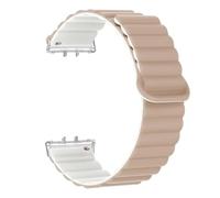 JWFBDB Bracelet magnétique en silicone for montre Samsung Galaxy Fit 3, réglable, accessoire(MilkTeaW)