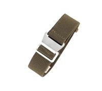 JWFBDB Bracelets de montre élastiques, respirants et doux for la peau, en nylon, adaptés for bracelets Rolex Water Tudor Omega Series 18, 20 22 mm(Army Green-Steel,18mm)
