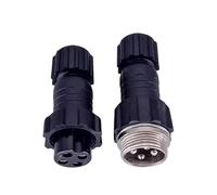 JWFBDB Connecteurs d'aviation GX16 M16 étanches, lot de 5/20/100, écrous arrière mâles et femelles, fiches prises 2/3/4/5/6/7/8/9/10 broches, joint capteur(Docking 4P,100 Sets)