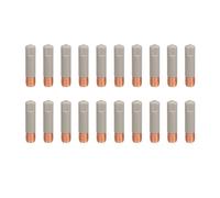 JWFBDB Embouts de contact soudage for revêtement protecteur, buse for gaz M6 25 mm, embouts 0,8, 1, et,2, pièces for torche(0.8mm,20PCS)