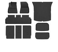 JWFBDB Fit for Tesla Model Y Launch 2025+ Juniper TPE Floor Mat & Cargo Liner All Weather Trunk Mats Seat Backrest(All in One,Left Hand Drive)