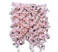 JWFBDB Guirlande de Fleurs artificielles Cerisier Roses Sakura 180 cm, idéale for décorer Une Arche Mariage ou Maison. Plantes suspendues en Soie for Faire soi-même
