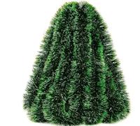 JWFBDB Guirlande de Noël 60/2 m, Guirlande Suspendue for Sapin, décoration intérieure et extérieure, for fête du Nouvel an, Herbe Verte(Style B,10M (5PCS))