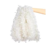 JWFBDB Guirlande de Ruban Noir et Blanc for Faire soi-même, décoration for Suspendre for Sapin Noël, Halloween, Mariage, Anniversaire, fête(White,12M (6PCS))