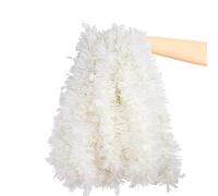 JWFBDB Guirlande de Ruban Noir et Blanc for Halloween, décoration for Suspendre for Sapin Noël, Mariage, Vacances, Anniversaire, Fournitures(White,2M (1PC))