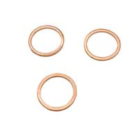 JWFBDB Joint plat en cuivre rouge M3-M60, bouchon for carter, joint d'huile, rondelles for cales for anneau for l'entretien automobile(20Pcs M6X12X1.5)