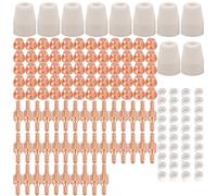 JWFBDB Kit de consommables étendus for découpeur plasma PT31 PT-31 LG40 (électrodes, coupelles, etc.) compatible for les PT-31, CUT40, HYC45D, HYC50D, CUT50, PLC50D et HYC410.(150PCS Standard)
