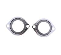 JWFBDB Kit for bride d'échappement, jeu for joints for montage en métal, matériel chromé adapté for la moto Harley Big Twin Cam Evo Sportster