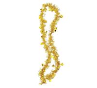 JWFBDB Lot de 10/100 Bandes d'étoiles colorées for décoration Sapin Noël, Guirlande Rubans, Ornement Bar, fête Mariage, 1,8 m(Gold,1PC)