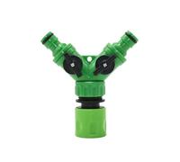 JWFBDB Répartiteur d'eau for robinet d'arrosage à 2 voies, connecteur rapide 5/8", vanne d'irrigation femelle 1/2" 3/4", interrupteur réglable(C)