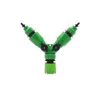 JWFBDB Répartiteur d'eau for robinet d'arrosage à 2 voies, connecteur rapide 5/8", vanne d'irrigation femelle 1/2" 3/4", interrupteur réglable(G)