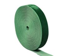 JWFBDB Rubans de Velours Vert Sapin de Noël (5 for 10 mètres/Rouleau), floqués Simple Face, for décorations et Loisirs créatifs de Noël.(2cm x 10yardd)