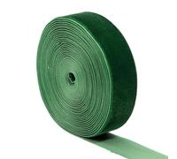 JWFBDB Rubans de Velours Vert Sapin de Noël (5 for 10 mètres/Rouleau), floqués Simple Face, for décorations et Loisirs créatifs de Noël.(2.5cm x 5yards)