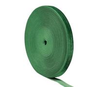 JWFBDB Rubans de Velours Vert Sapin de Noël (5 for 10 mètres/Rouleau), floqués Simple Face, for décorations et Loisirs créatifs de Noël.(1cm x 10yards)